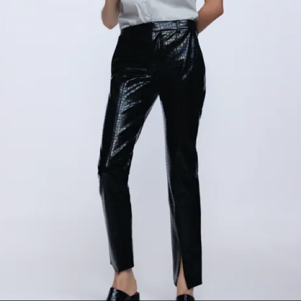 ZARA FAUX LEATHER PANTS